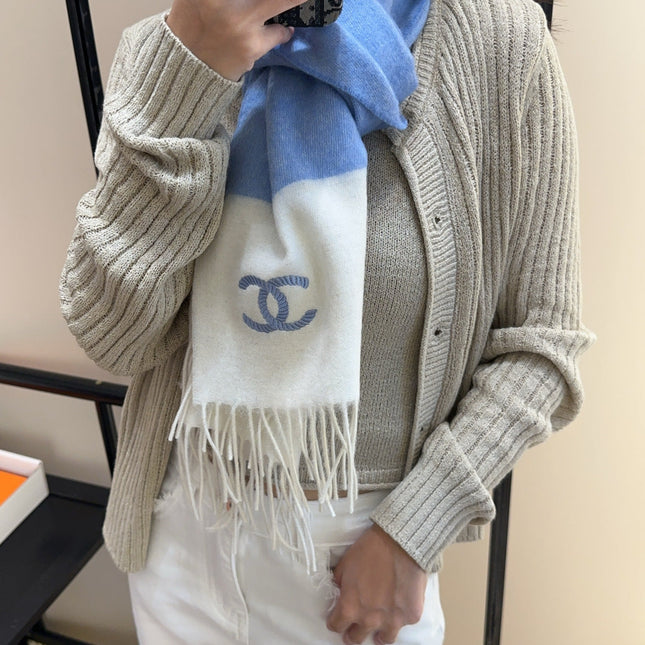 CHANEL 25S SCARF 180 IN CASHMERE 989815