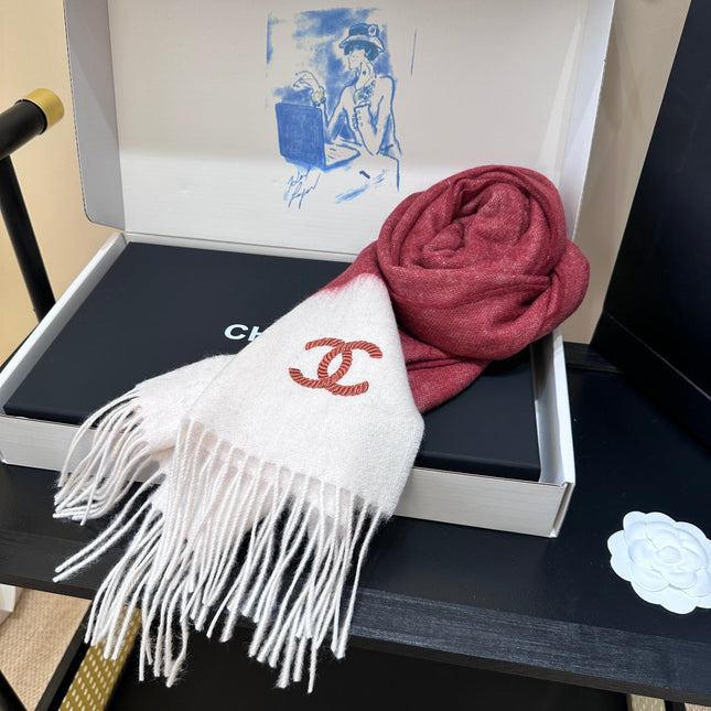 CHANEL 25S SCARF 180 IN CASHMERE 989816