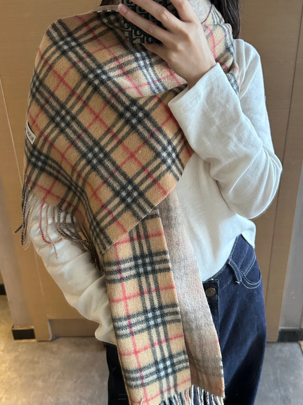 BURBERRY 26S SCARF 180CM IN CASHMERE 179765
