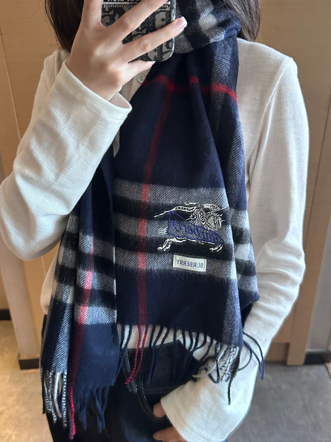 BURBERRY 26S SCARF 180CM IN CASHMERE 181504