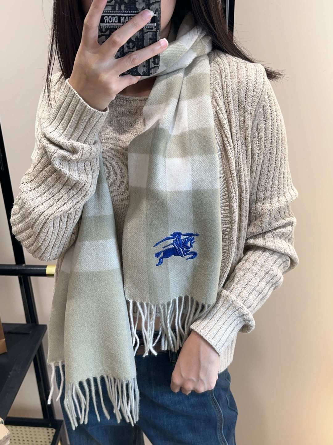 BURBERRY 26S SCARF 180CM IN CASHMERE 192544