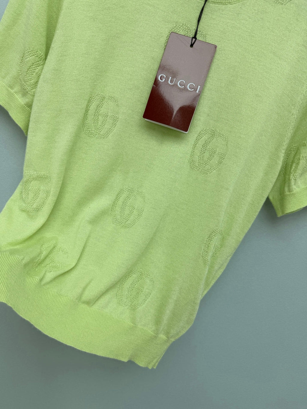GUCCI 26S SHORT-SLEEVE KNIT SWEATER 389