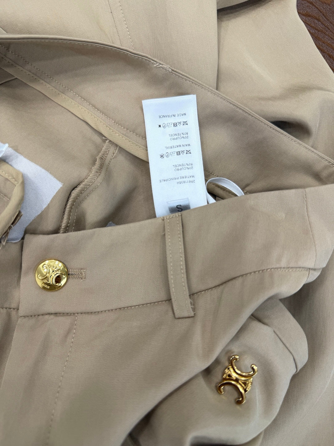 CELINE 26S HIGH-WAIST WIDE-LEG PANTS 401