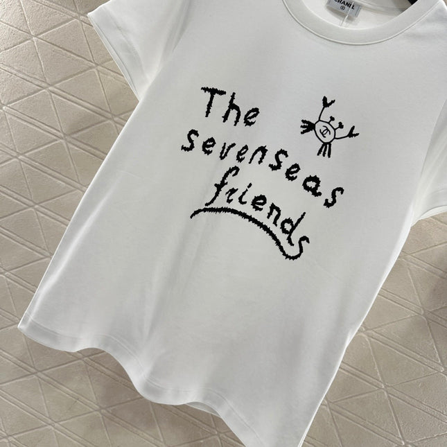 CHANEL 25S CREW NECK T-SHIRT 458