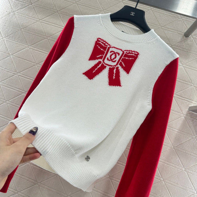 CHANEL 25S LONG-SLEEVE ROUND-NECK SWEATER 507