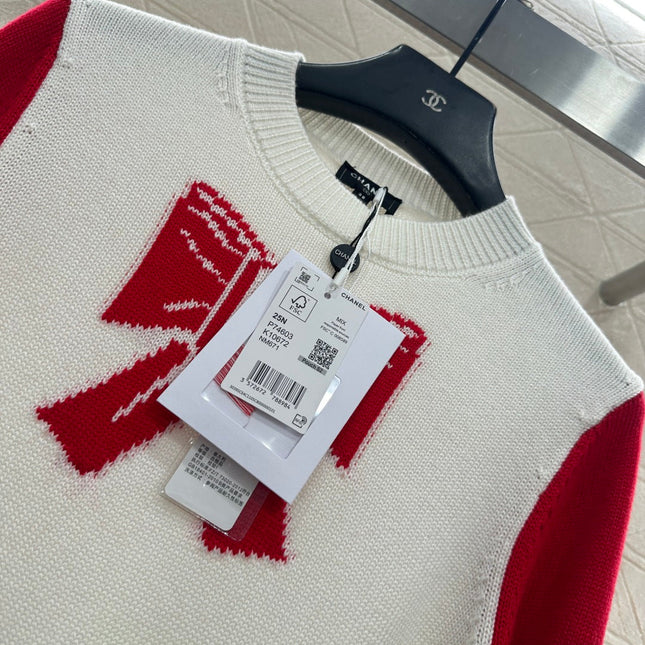 CHANEL 25S LONG-SLEEVE ROUND-NECK SWEATER 507