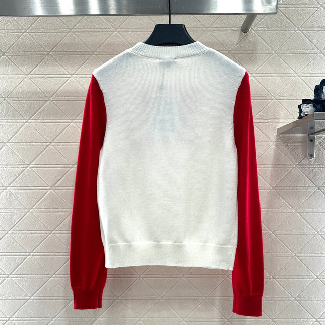 CHANEL 25S LONG-SLEEVE ROUND-NECK SWEATER 507