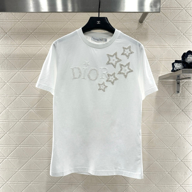 DIOR 25S ROUND-NECK SEQUIN T-SHIRT 731