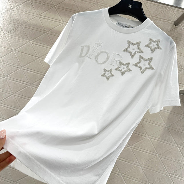 DIOR 25S ROUND-NECK SEQUIN T-SHIRT 731