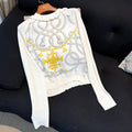 HERMES 25S RUCHED-COLLAR KNIT SWEATER 311