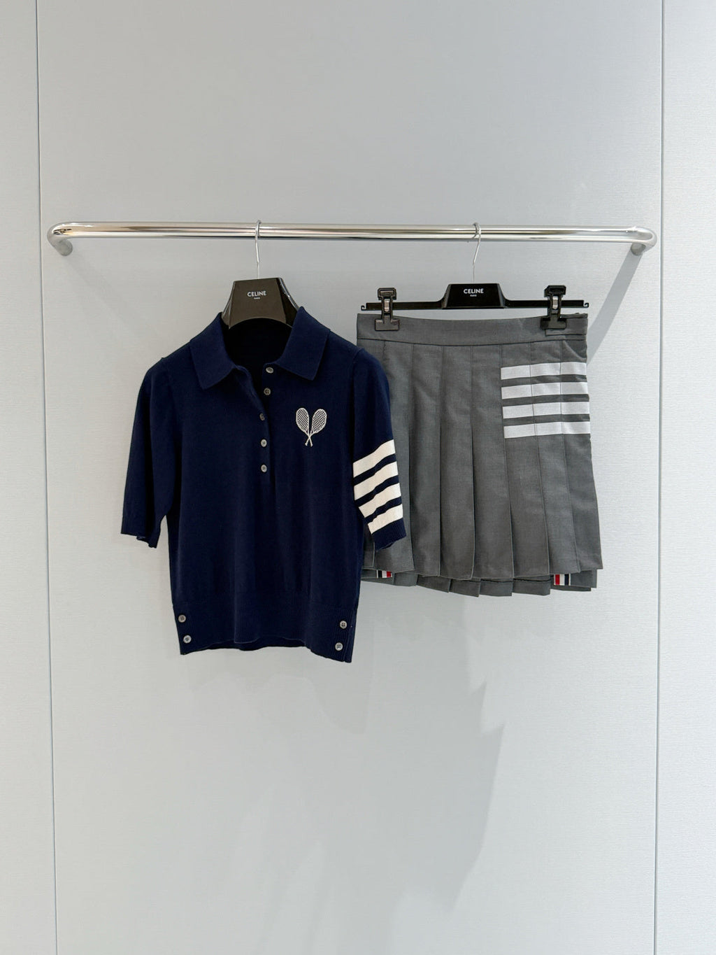THOM 26S SHORT SLEEVE POLO KNIT TOP STYLE 265