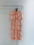 PRADA 26S PRINTED PLEATED DRESS STYLE 987