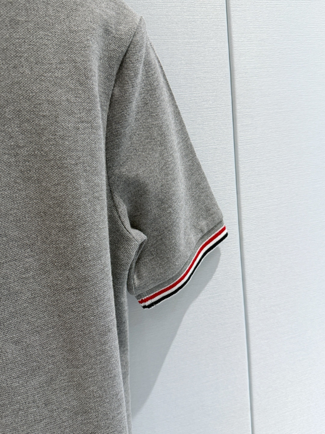 THOM 26S GRAY STRIPED POLO SHIRT STYLE 201