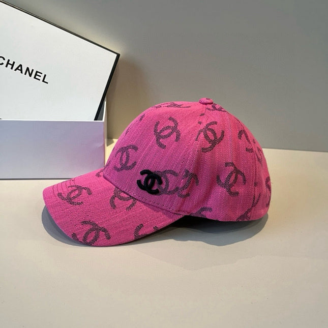 CHANEL 26S PATTERNED DENIM BASEBALL CAP 337793