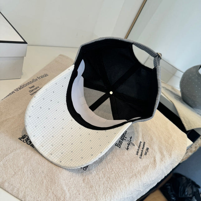 CHANEL 26S CRYSTAL-EMBELLISHED BASEBALL CAP 337800