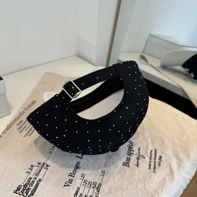 CHANEL 26S CRYSTAL-EMBELLISHED BASEBALL CAP 337801