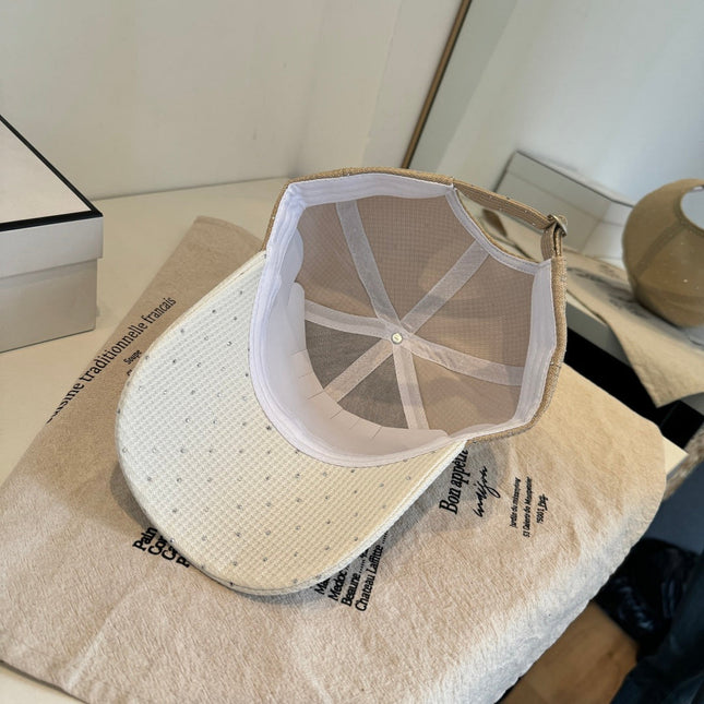 CHANEL 26S CRYSTAL-EMBELLISHED BASEBALL CAP 337802