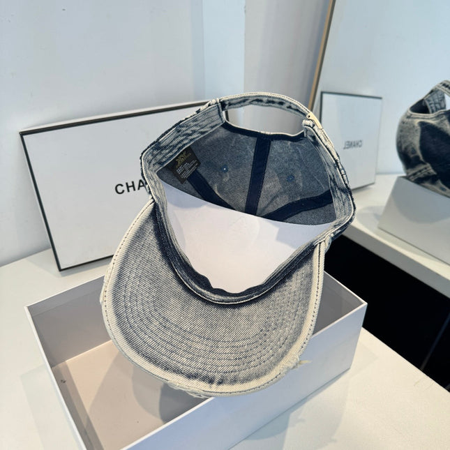 CHANEL 26S DENIM BASEBALL CAP 337805