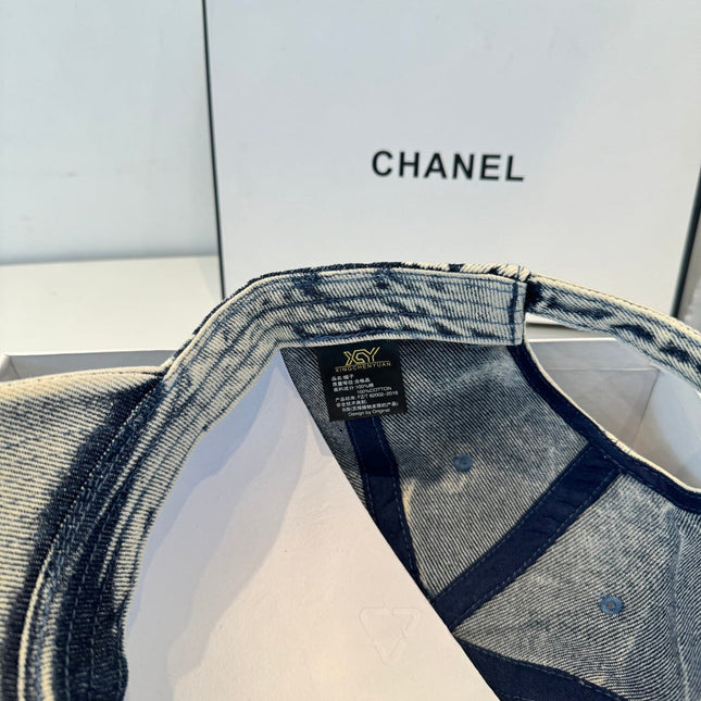 CHANEL 26S DENIM BASEBALL CAP 337805