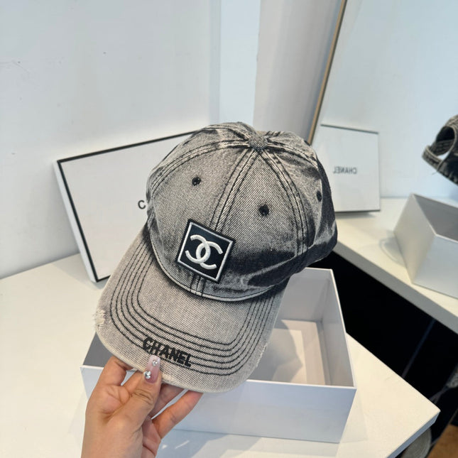 CHANEL 26S DENIM BASEBALL CAP 337806