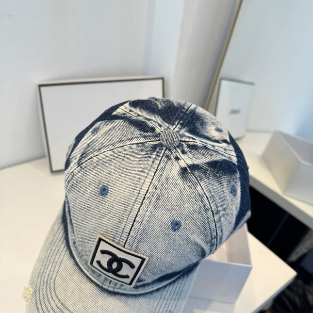 CHANEL 26S DENIM BASEBALL CAP 337805