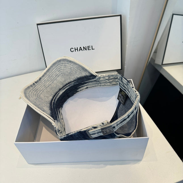 CHANEL 26S DENIM BASEBALL CAP 337805