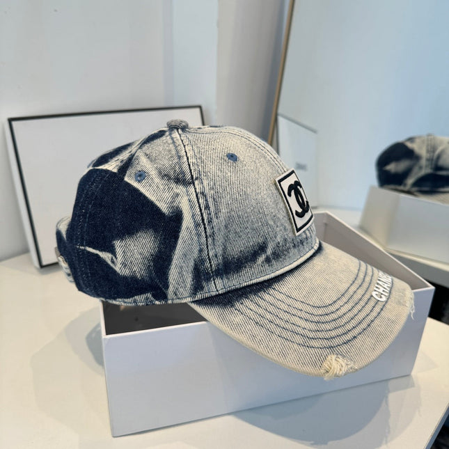 CHANEL 26S DENIM BASEBALL CAP 337805