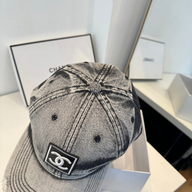 CHANEL 26S DENIM BASEBALL CAP 337806