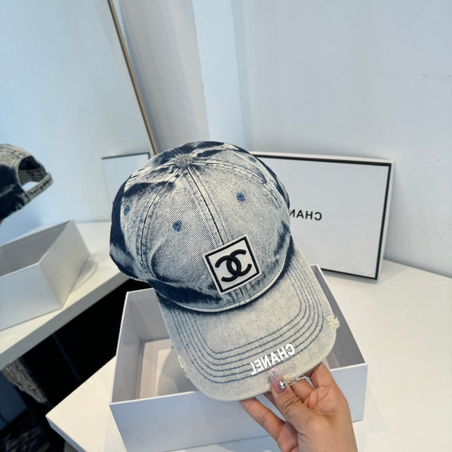 CHANEL 26S DENIM BASEBALL CAP 337805