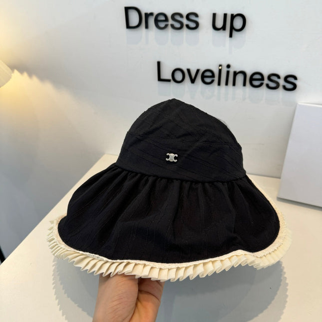 CHANEL 26S WIDE-BRIM OPEN-TOP HAT 337791