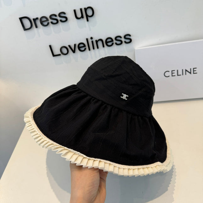 CHANEL 26S WIDE-BRIM OPEN-TOP HAT 337791