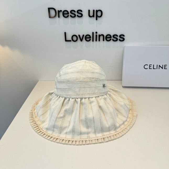 CHANEL 26S WIDE-BRIM OPEN-TOP HAT 337990