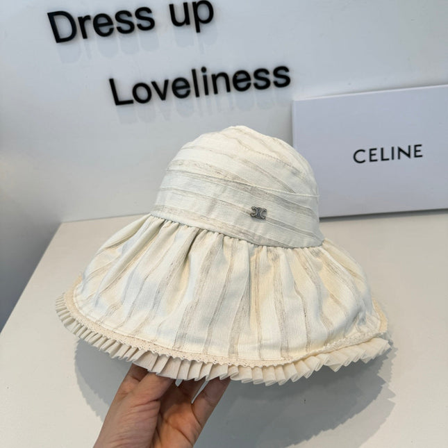 CHANEL 26S WIDE-BRIM OPEN-TOP HAT 337990