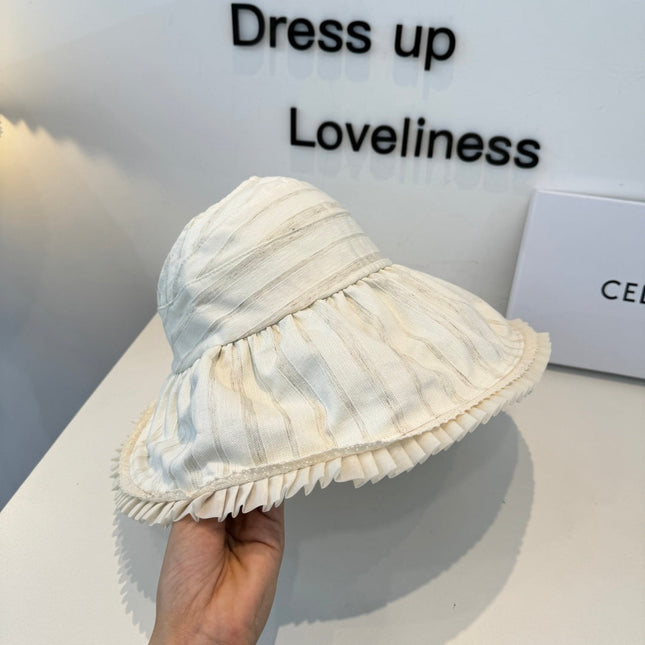 CHANEL 26S WIDE-BRIM OPEN-TOP HAT 337990