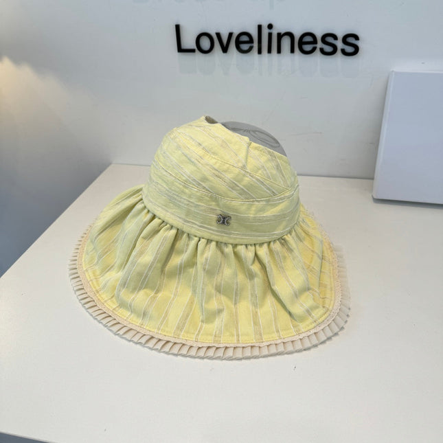 CHANEL 26S WIDE-BRIM OPEN-TOP HAT 337991