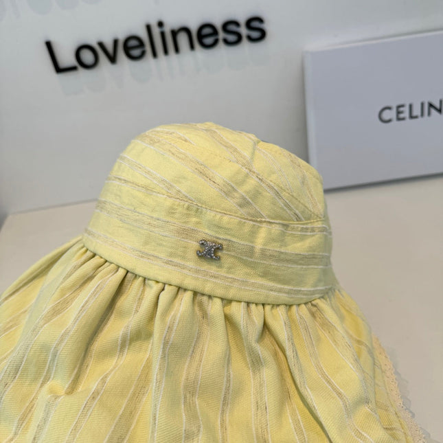 CHANEL 26S WIDE-BRIM OPEN-TOP HAT 337991