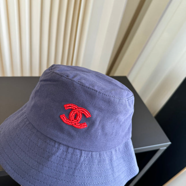 CHANEL 26S EMBROIDERED CC BUCKET HAT 337811