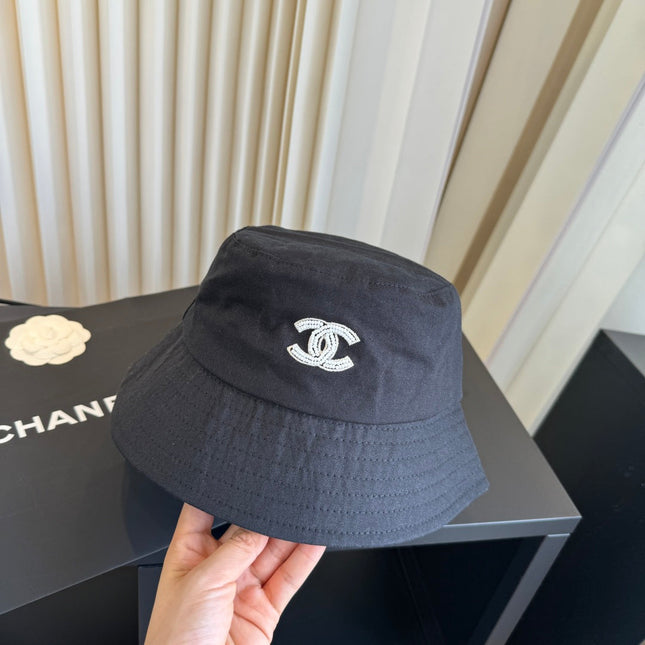 CHANEL 26S EMBROIDERED CC BUCKET HAT 337813