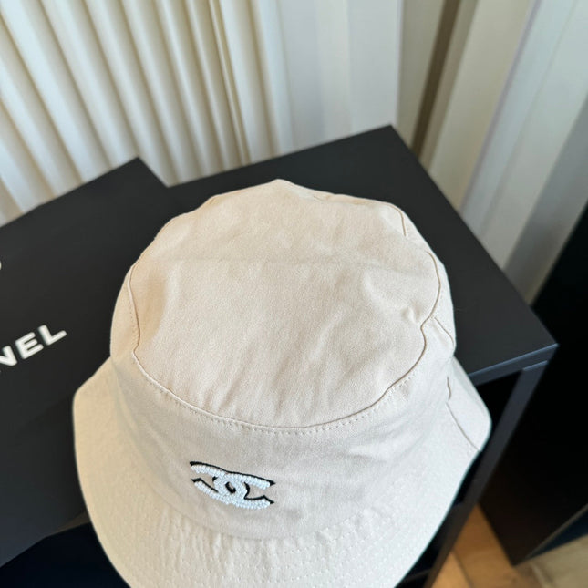 CHANEL 26S EMBROIDERED CC BUCKET HAT 337814