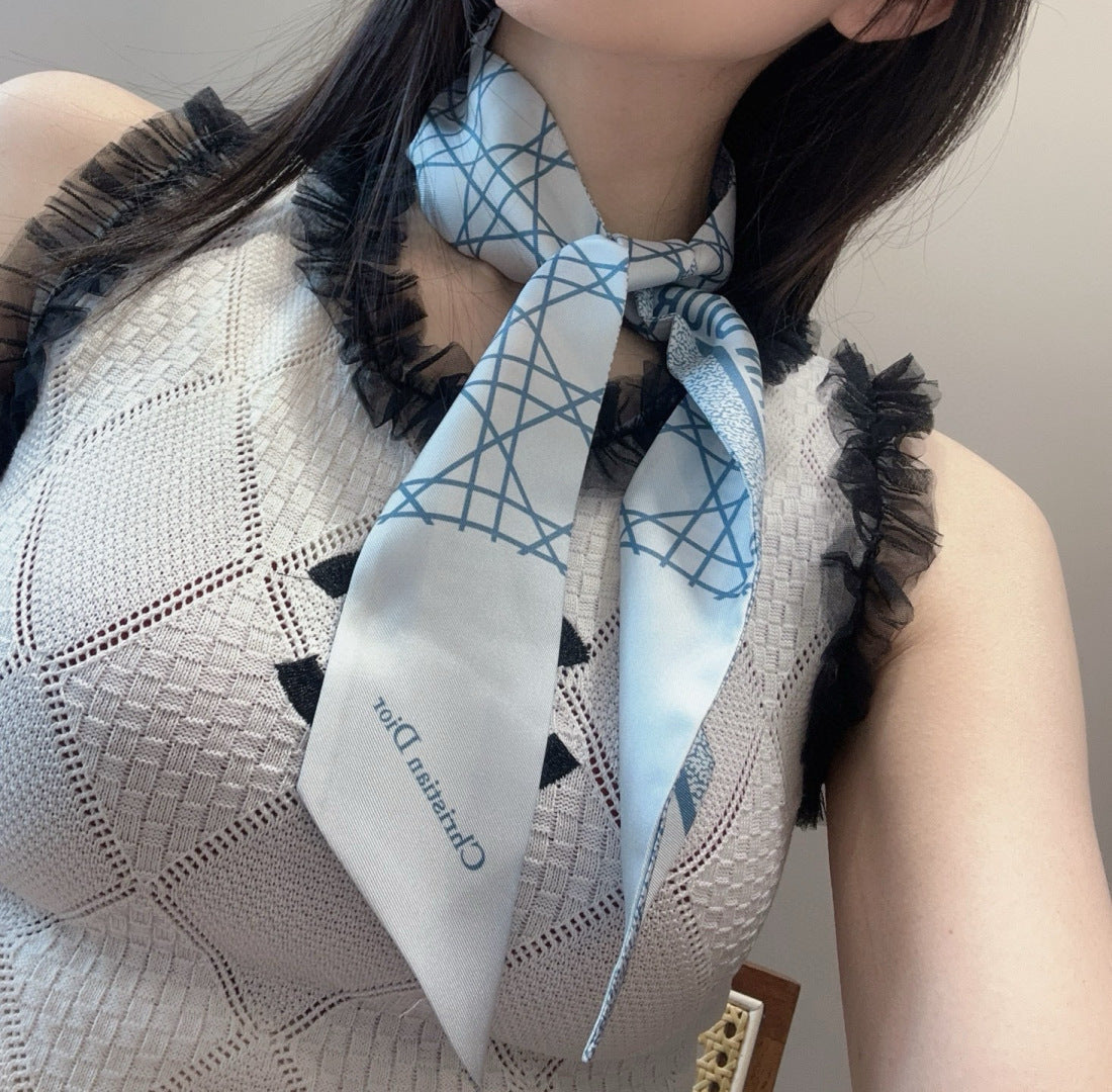 DIOR 26S SCARF 105CM IN SILK 207385