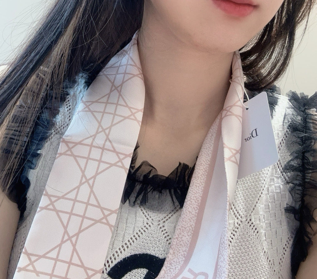 DIOR 26S SCARF 105CM IN SILK 207386