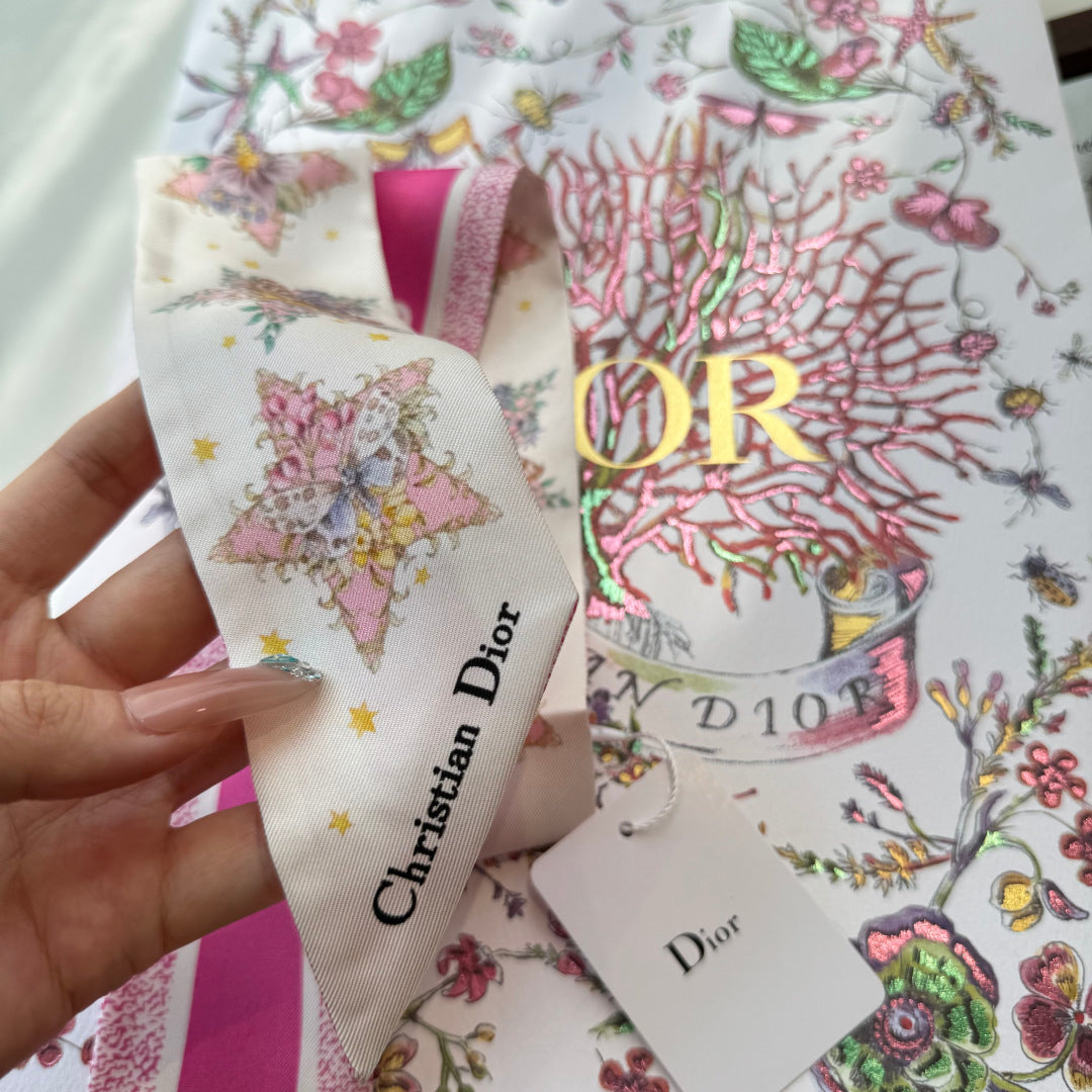 DIOR 26S SCARF 100CM IN SILK 272636