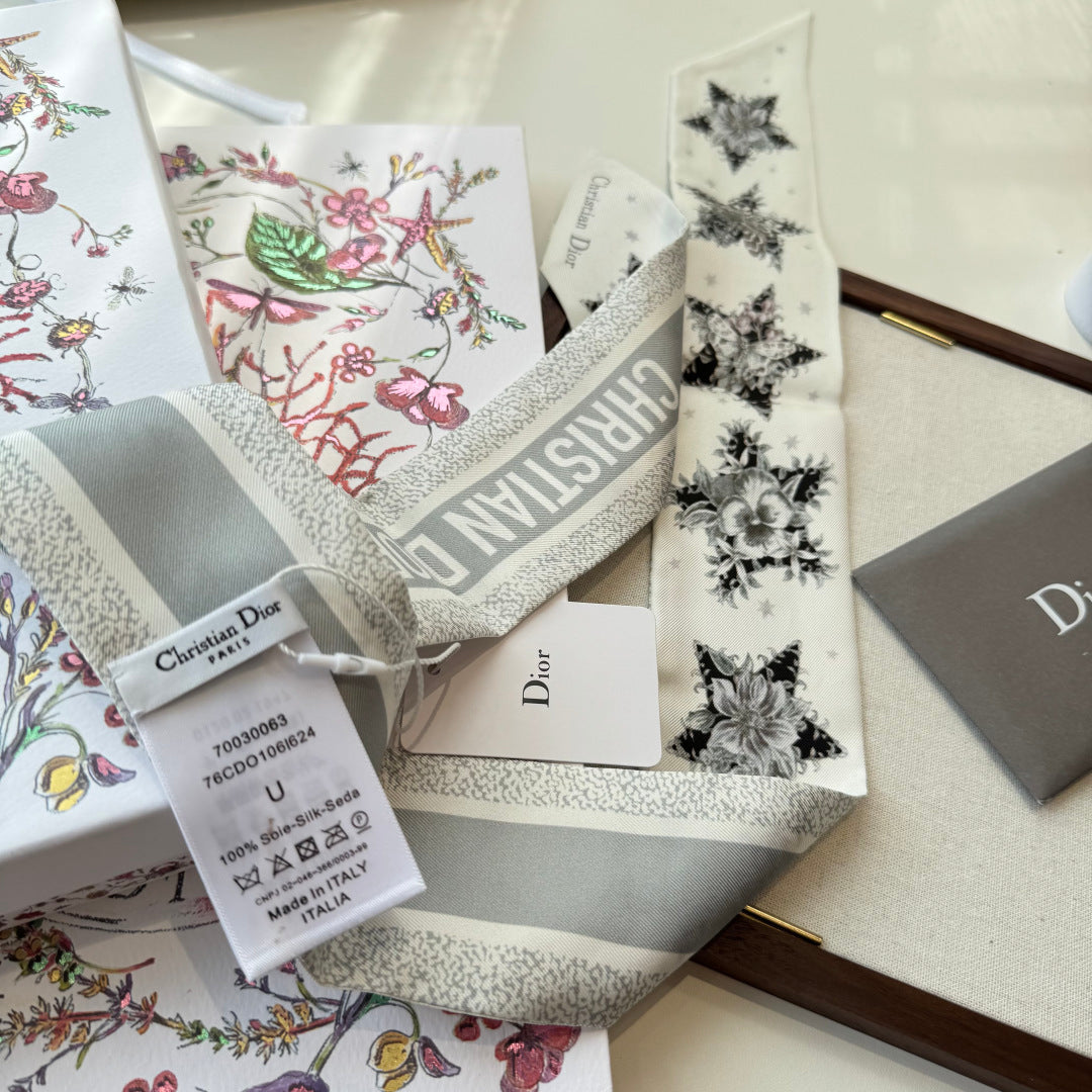 DIOR 26S SCARF 100CM IN SILK 272637