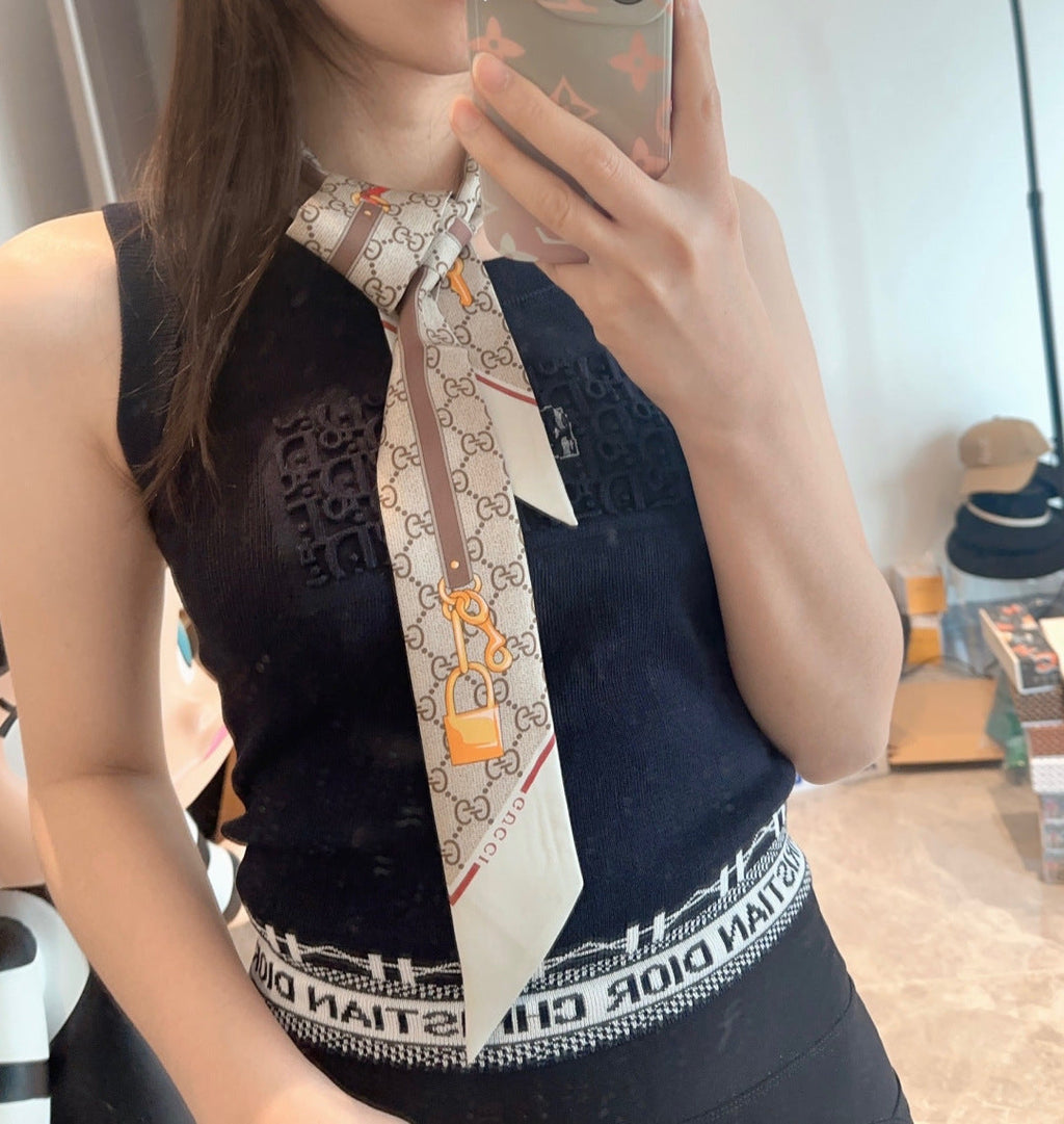 GUCCI 26S SCARF 120 IN SILK 311705