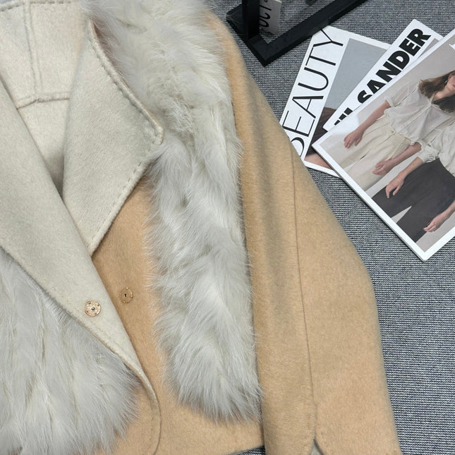 CHANEL 25S REVERSIBLE FOX FUR JACKET 591