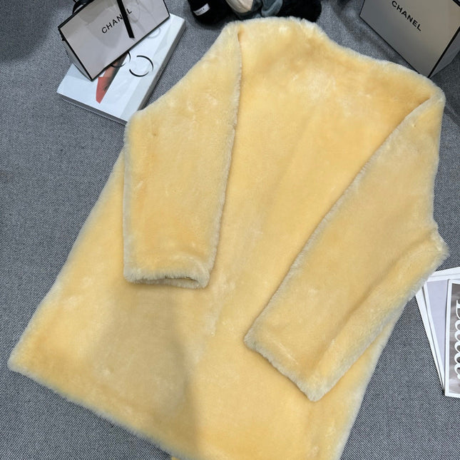 CHANEL 25S SHEEP FUR COAT 504
