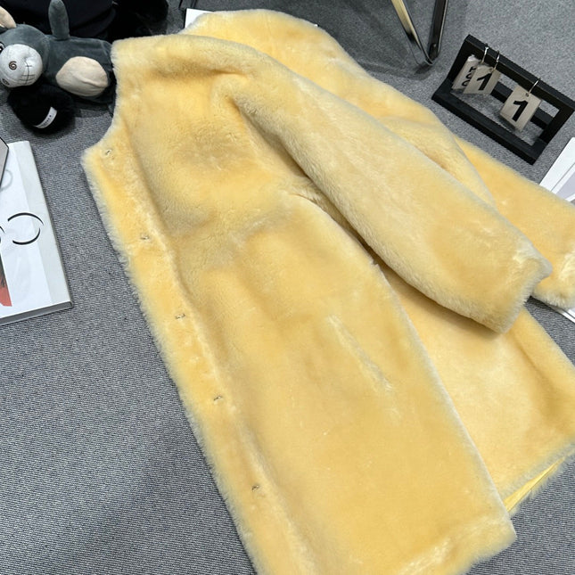 CHANEL 25S SHEEP FUR COAT 504