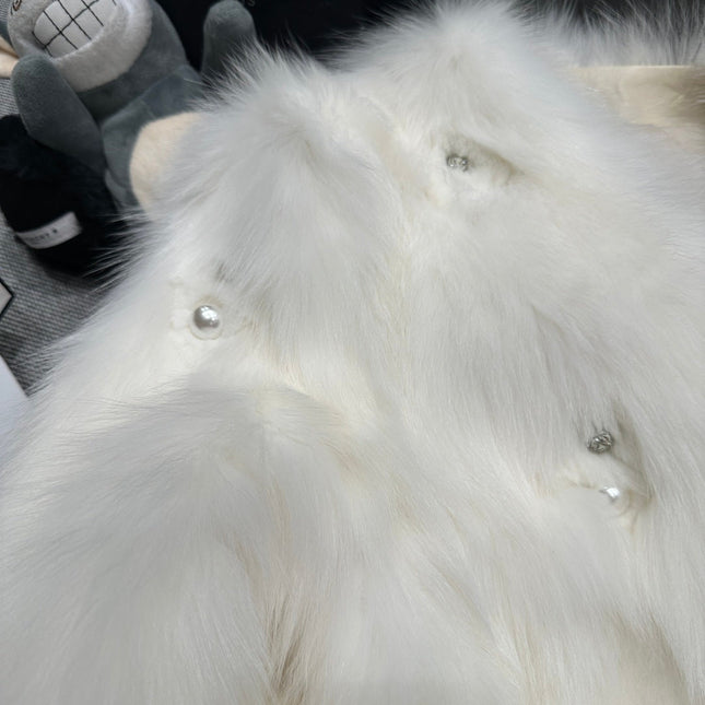 CHANEL 25S FOX FUR JACKET 593