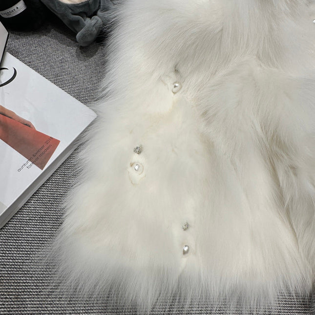 CHANEL 25S FOX FUR JACKET 593