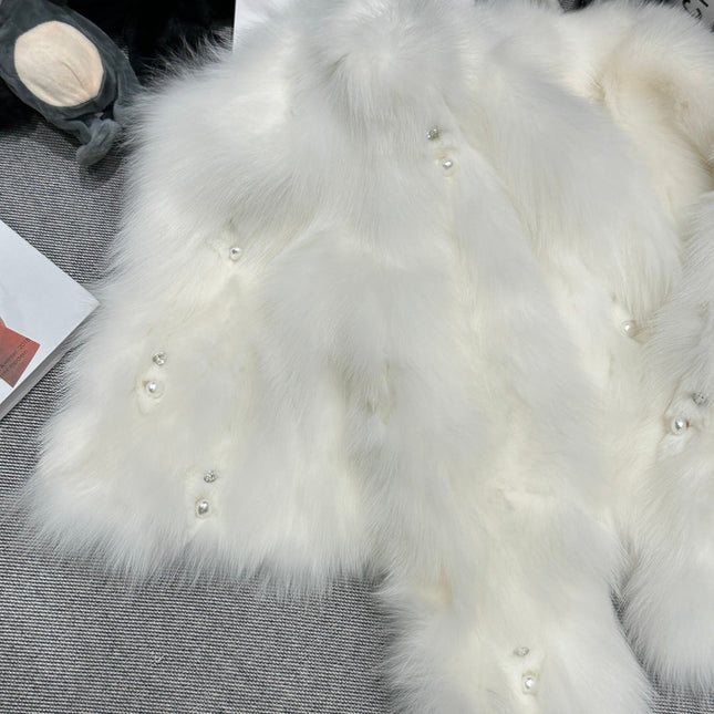 CHANEL 25S FOX FUR JACKET 593